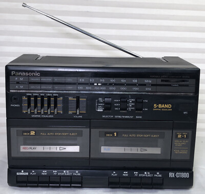 Panasonic RX-CT800ラジカセ Panasonic RX-CT800 Portable Boombox AM FM Dual Cassette vintage | eBay