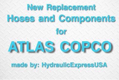 NEW REPLACEMENT ATLAS COPCO Part # 0072840290: HOSE  0072 8402 90, 0072-8402-90