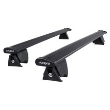 Farad Hilo Wing Black Aluminium Roof Bars for Volvo XC60 Mk.1 08-17 Closed Rail