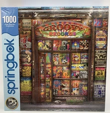 Springbok Groovy Records Jigsaw Puzzle 1000 Pieces Brand New Sealed Vinyl Music