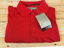 CUTTER & BUCK CB DRY TEC GOLF POLO MEN'S S SHORT SLEEVE SHIRT RED ⛳ NWT $39 ⛳