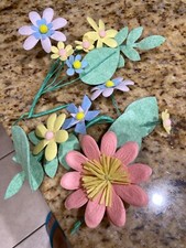 Blossoms - Large Pastel Felt Flowers
