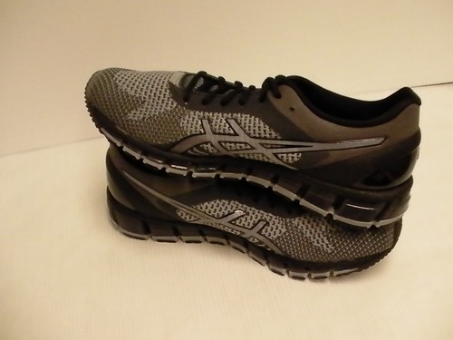 Asics Gel Hombre Quantum 360 Tejido Zapatos para Correr Gris Medio Carbono Negro Talla 13 EE. UU. - Imagen 5 de 5