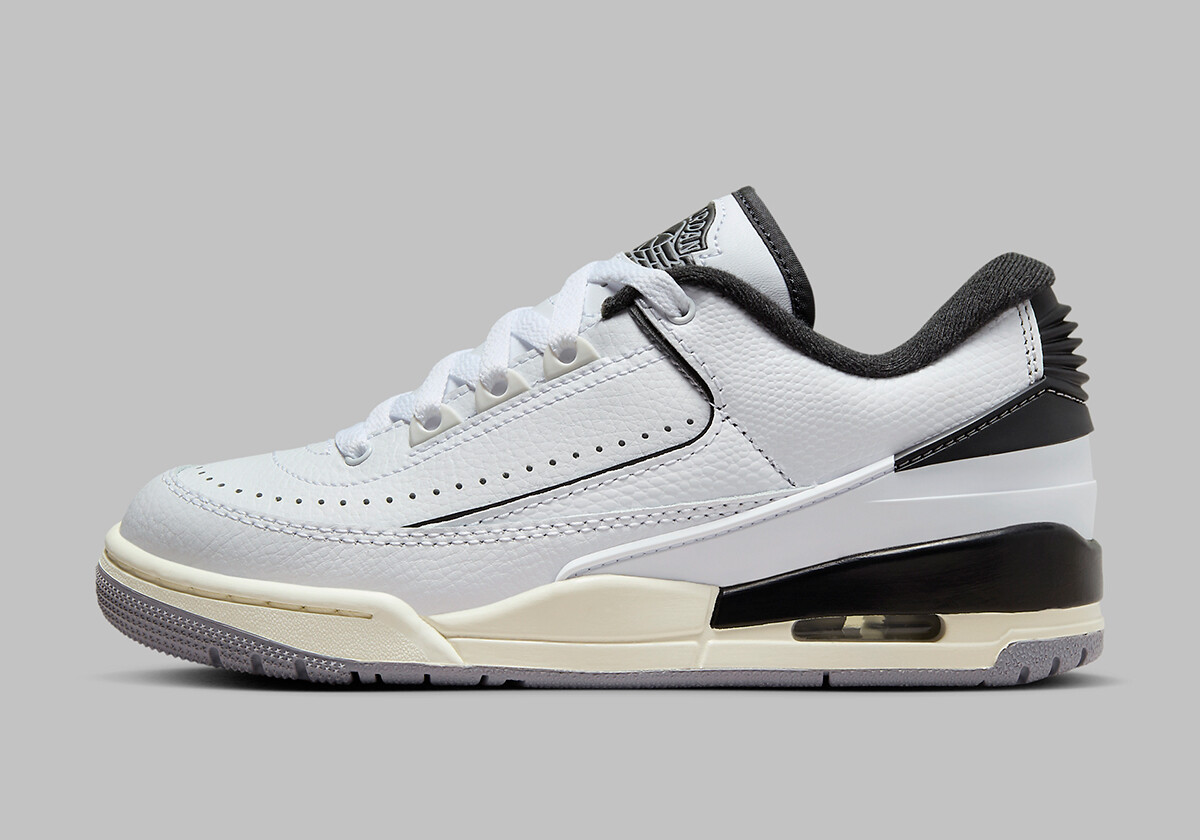 Nike Air Jordan 2/3 Retro White Black Sail Cement Grey FD0383-100 sz 11.5 Mens