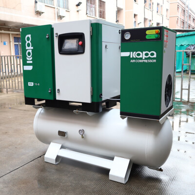 230V 3Phase 20HP VSD Rotary Screw Air Compressor Refrigerated Dryer 120Gal. Tank