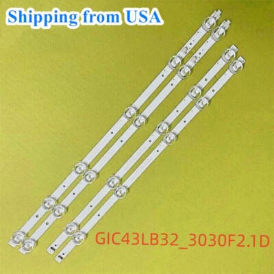 LED Strips For TCL 43S425LACA 43S425 43S423 43S421 GIC43LB32_3030F2.1D 43S6500
