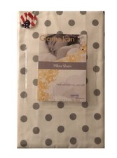 Glenna Jean Heaven Sent Polk A Dot Cream Grey Small Pillow Sham 19  X 28  