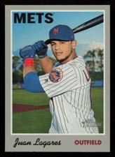 2019 Topps Heritage Juan Lagares #26 New York Mets Baseball Card