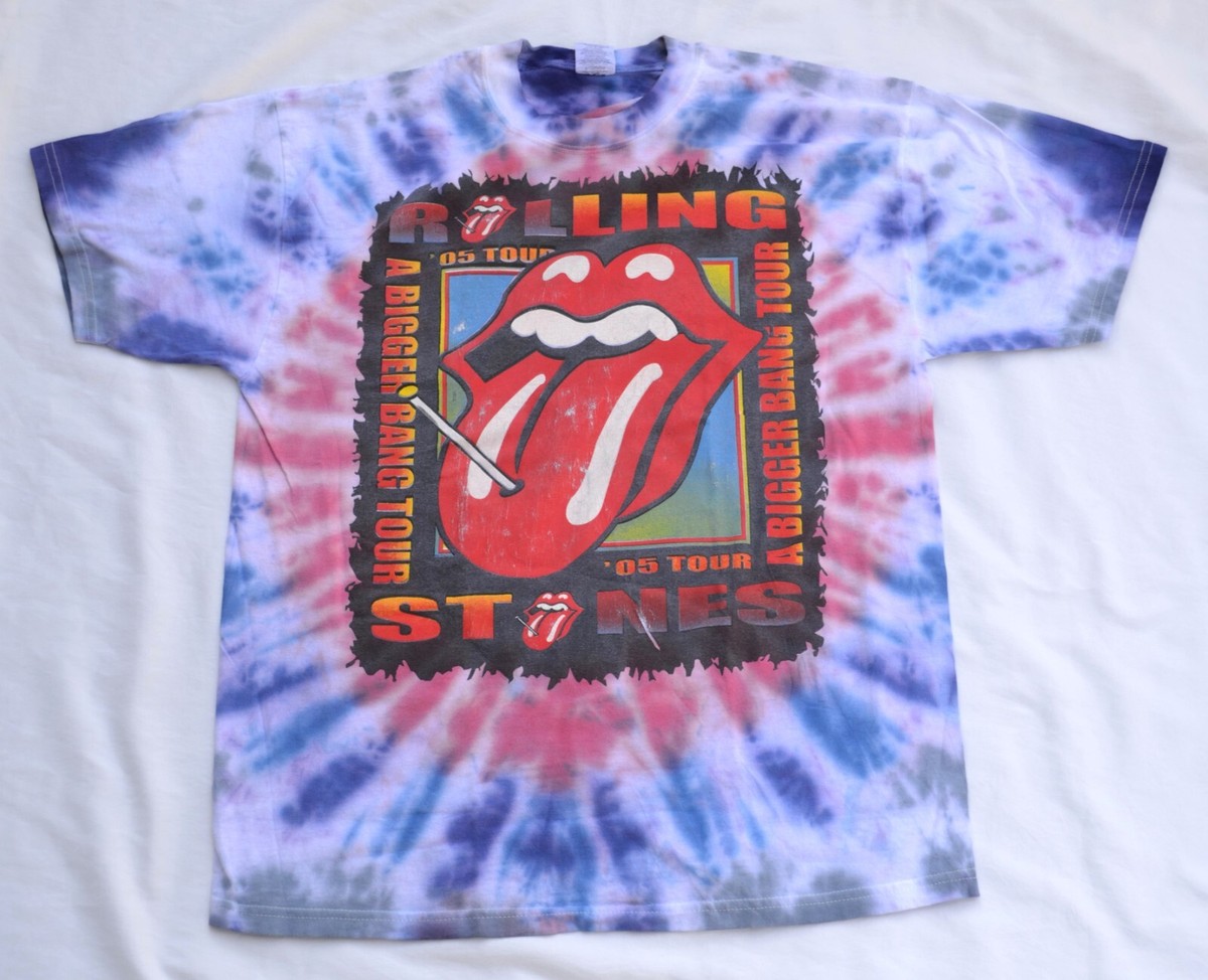 REAL Rolling Stones A Bigger Bang T Shirt 2005 Tour Sizez XL | eBay