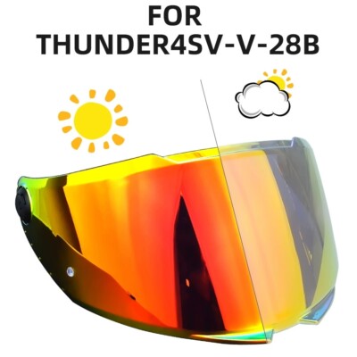 Photochromic Visor Fits For MT THUNDER 4 SV MT-V-28B Motorcycle Shield Lens