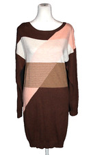 PrAna Sweater Dress Size Small S Crew Neck Brown Peach