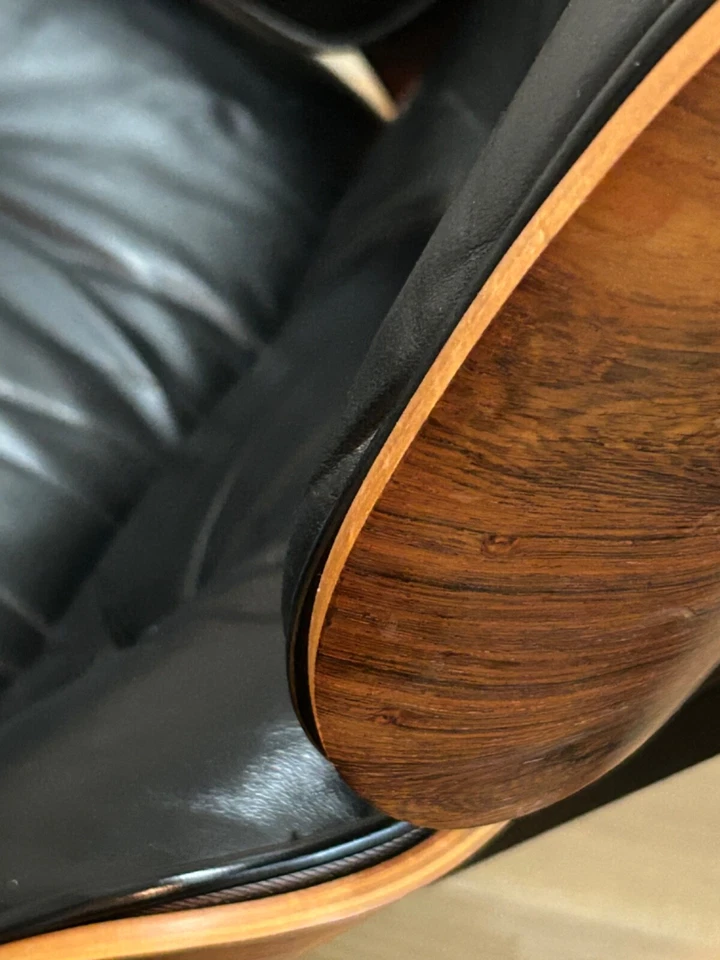 AUTÉNTICO SILLÓN Y OTOMANA HERMAN MILLER CHARLES EAMES CIRCA 1968 Foto 3 de 4