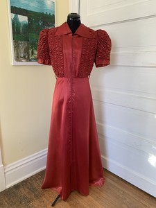ruby red dress vintage