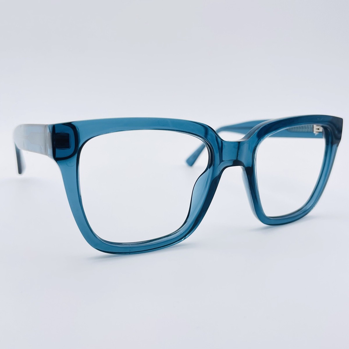 SPECSAVERS eyeglasses TRANSPARENT BLUE SQUARE glasses frame MOD