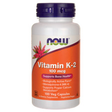 Now Foods, Vitamin K2  K-2, 100 mcg, 100 Veg Capsules