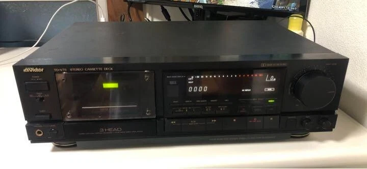 Victor TD-V711 Cassette Deck Black with Remote Control | eBay