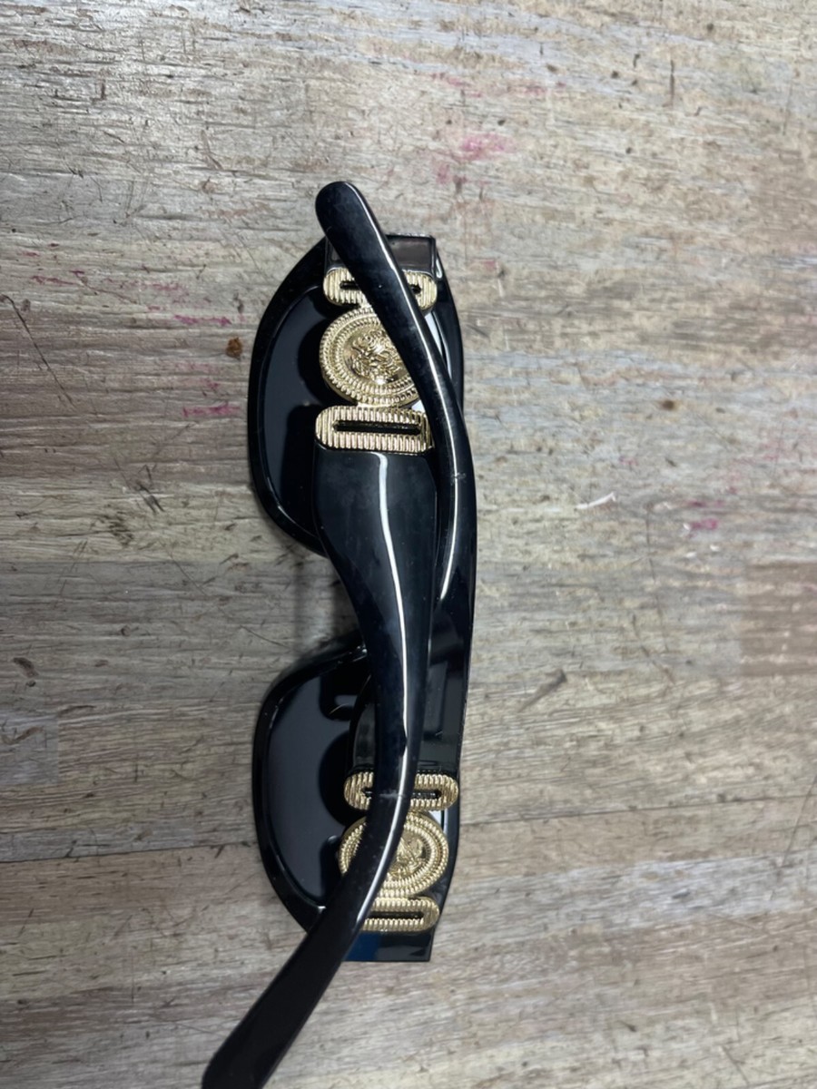 もり Versace Brown Tortoise 4205-B Sunglasses Silver Coin Medusa