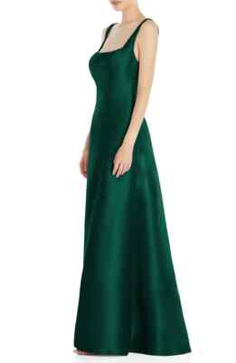 slim fit dress slacks Alfred Sung D794 Bow One-shoulder Satin Trumpet Gown – YDG