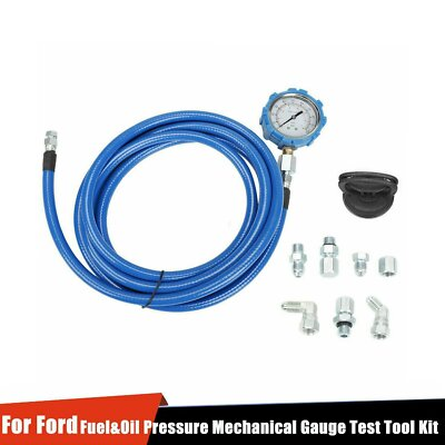 #ad For Ford Powerstroke 6.0 7.3L Fuel Oil Pressure Mechanical Gauge Test Tool Set $37.95