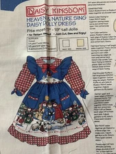 Daisy Kingdom Doll Dress Panel Heaven and Nature Sing Sewing Panel Fabric