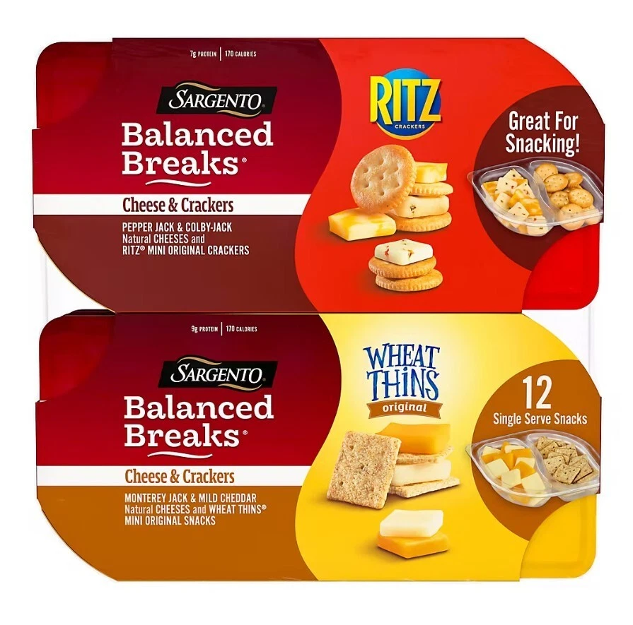 Sargento Balanced Breaks Cheese and Crackers, 12 pk.