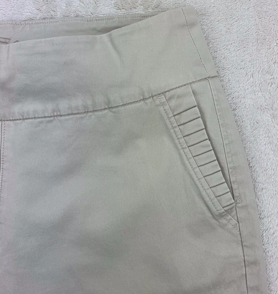 JAG Jeans High Rise Ankle Flare Pants Crop Khaki Pull On Stretchy Curvy Size 6 - Image 4 of 4