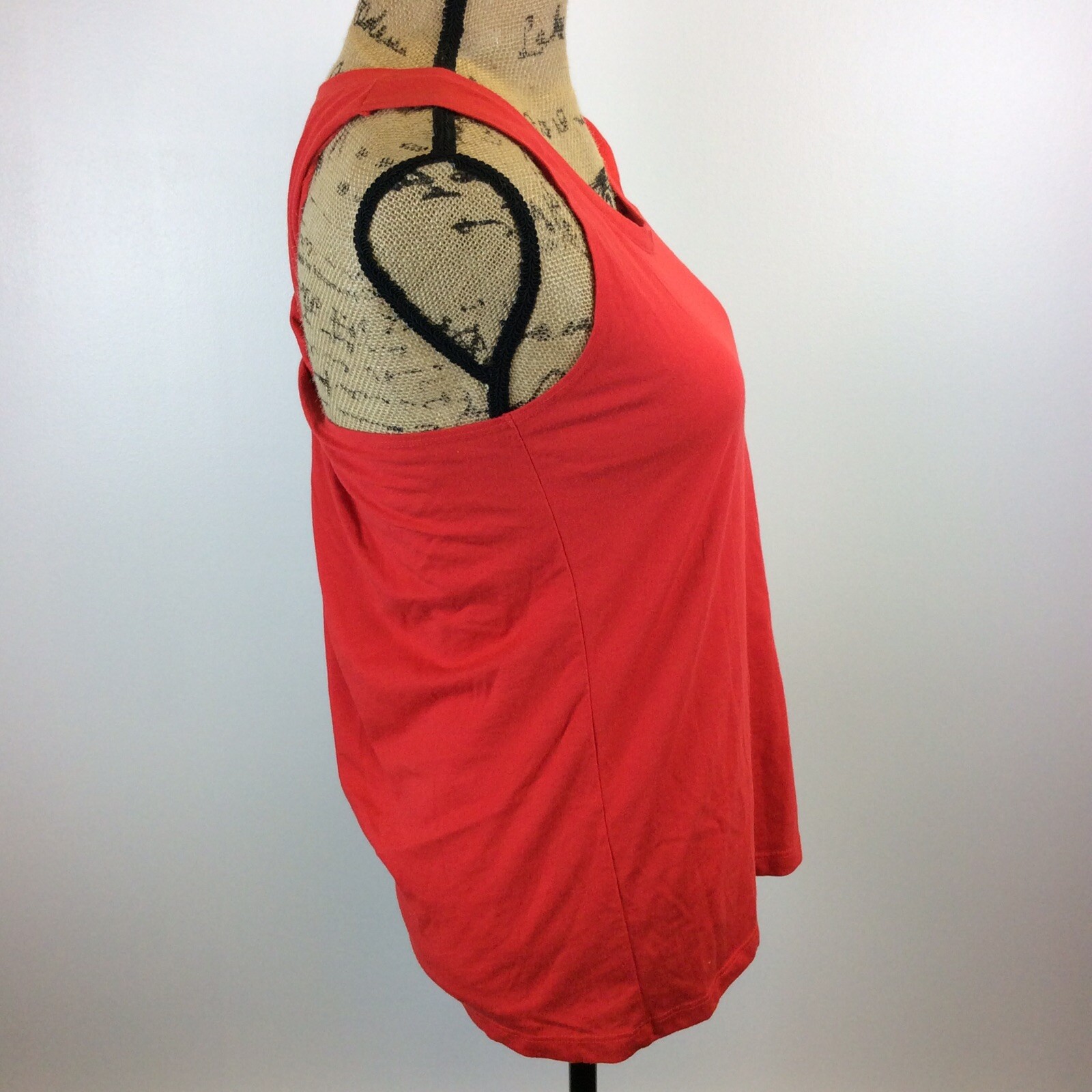 Fabletics Womens Size Small Solid Red Twist Back … - image 2