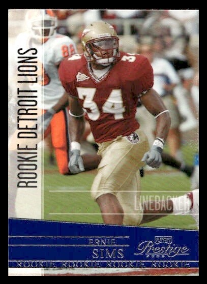 Ernie Sims Playoff Prestige #190 Base