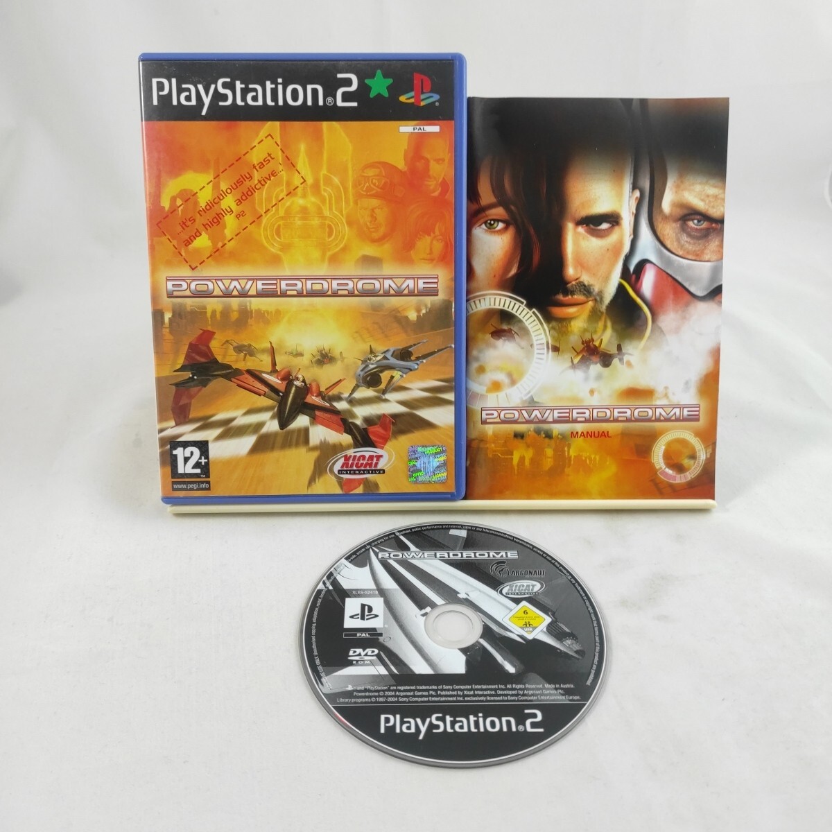 POWERDROME PlayStation 2 PS2 game with manual