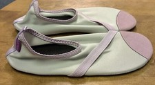 FitKicks Women's Breathable Comfort Non-Slip Slippers Yoga Beach Gray/Purple