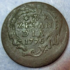 Off-centre Mint Error! 1776 Magic Key Date Independence Colonial New York Penny