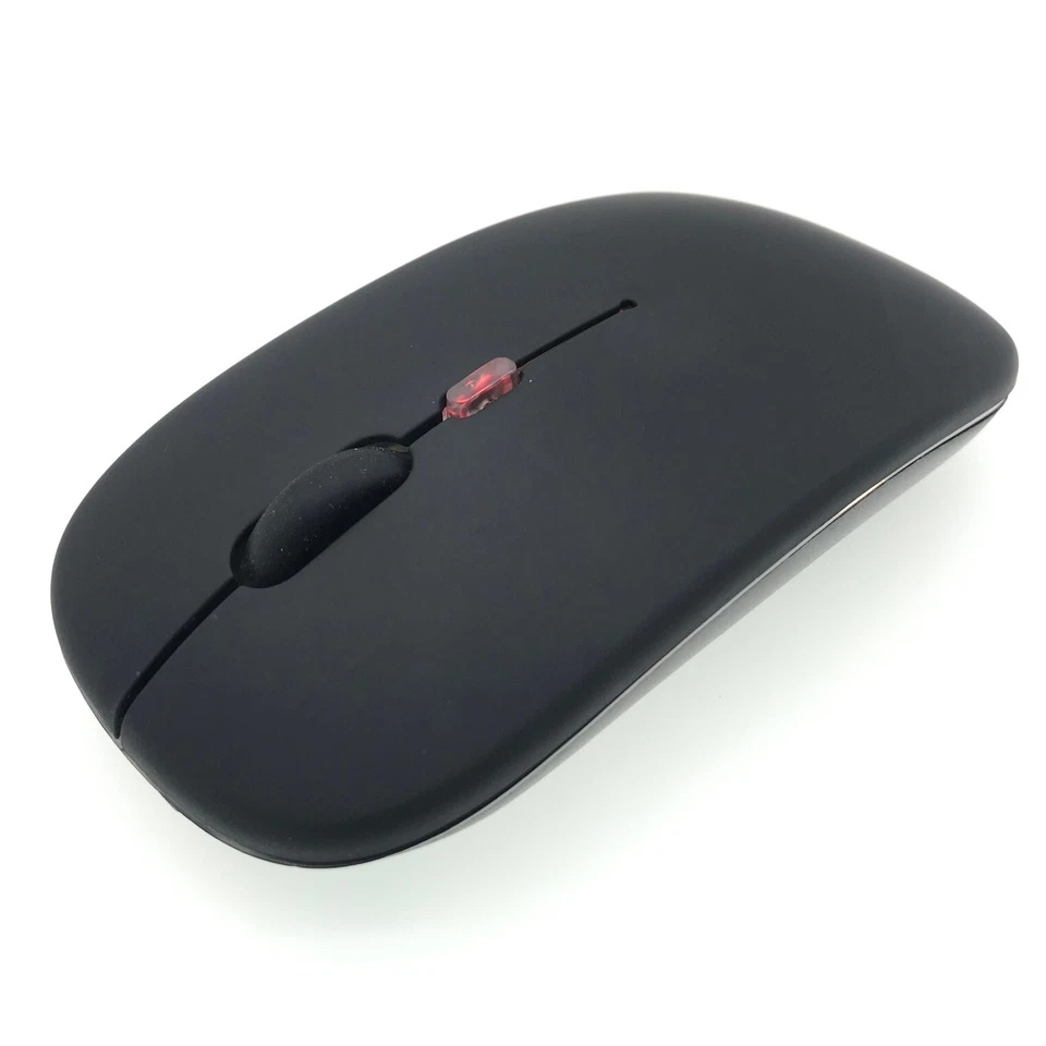 Ultra-thin Mini Wireless Mouse Rechargeable LED Colorful Light 2.4Ghz Silent RGB - Image 2 of 4