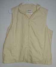 EP Pro Golf Vest Womens Medium Full Zip Yello...