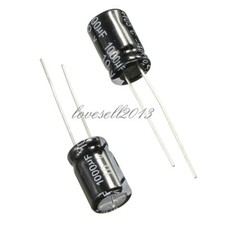 50Pcs 1000uF 10V 105 C Radial Electrolytic Capacitor 8x12mm NEW