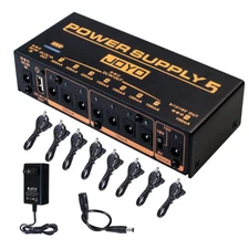 JOYO Built-in 4400mAh Battery Effect Pedal Power Supply 8 Outputs (Rechargeable)