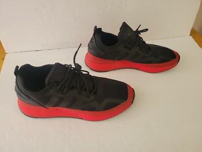 Adidas Men's ZX 2K Boost Black/Red Running Shoes Sneakers H67584