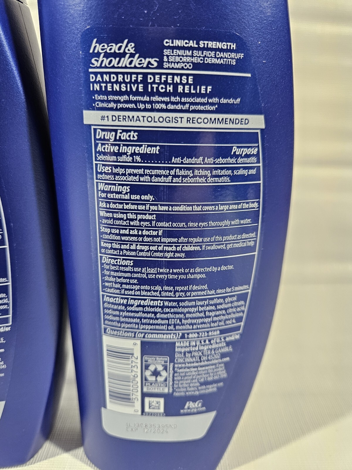 4 Ct Head & Shoulders 13.5oz Clinical Strength Dandruff Defense Shampoo