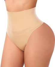 Tummy Control Body Shaper Underwear Girdle High Waist Thong Panties Sz M