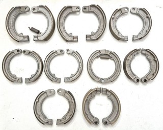 LOT OF 9 Pairs Vespa Piaggio Brake Shoes All Different ITALY SEE PICS/READ