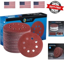 72 PCS 5 Inch 8 Hole Hook and Loop Adhesive Sanding Discs Sandpaper for Rando... 0.19 per gallon