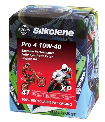 10,73 /l Silkolene Pro 4 10W-40 XP 4 Ltr vollsyn ESTER Premium Motorenöl