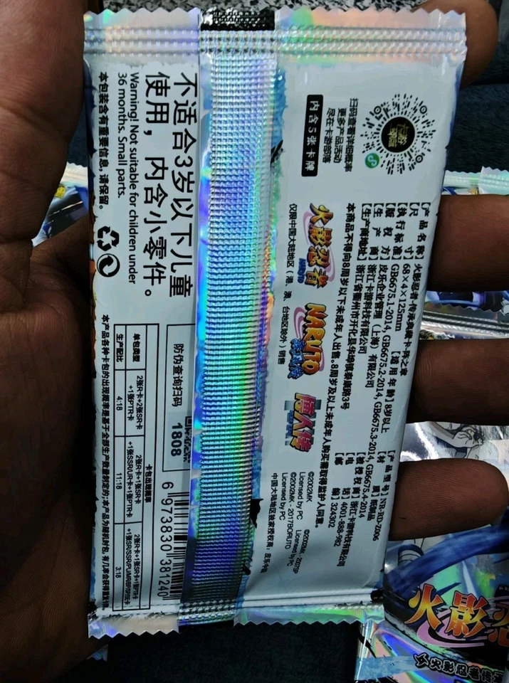 Lote de 100 paquetes sellados Kayou Naruto Naruto TCG nivel 4 onda 6 a granel, 500 cartas  Foto 3 de 4