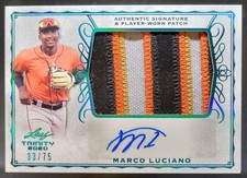 2020 Leaf Trinity Marco Luciano Patch Auto Spectrum Platinum HoloFoil /75 MEM BS