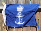 Vintage British ROYAL MARINES Major-General 2-star 1984 Panel Sewn Flag Burgee