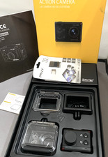 ISAW Advance Full HD Action Camera w/ several listed accessories