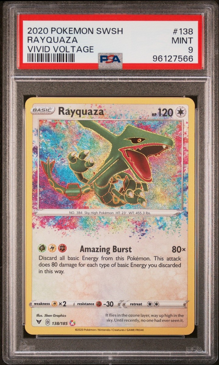 Rayquaza 138/185 Swsh04: Vivid Voltage Holo for sale online | eBay