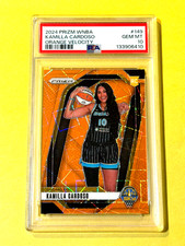 2024 Prizm WNBA Kamilla Cardoso RC Rookie #149 ORANGE VELOCITY PSA 10 GEM MINT