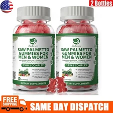 Saw Palmetto for Men & Women, 15 in 1 Gummies Prostate Health Supplement