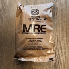 Military MRE Individual Menu Single Meal Inspection Date 10/24 Beef Stew