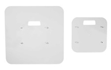 Rockville Top Bottom White Totem Plates to Make RTP32B/RTP82B into White Stands